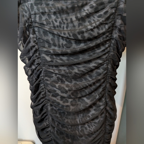 Midi Mesh Shirred Bodycon Dress Size 2x, new with tags - Picture 9 of 13